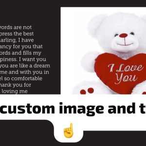 personalized love card – customizable romantic greeting card