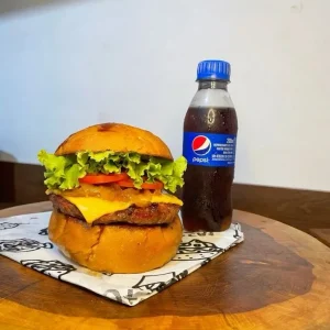 burger and coke
